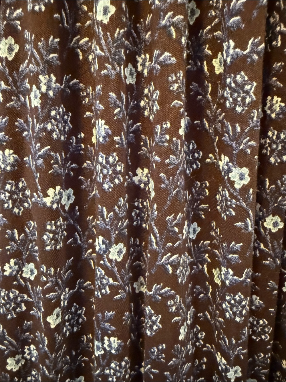 Madewell Shirred Splitneck Floral Midi Dress in Chocolate Raisin, Size XXL, NWT - Picture 8 of 11